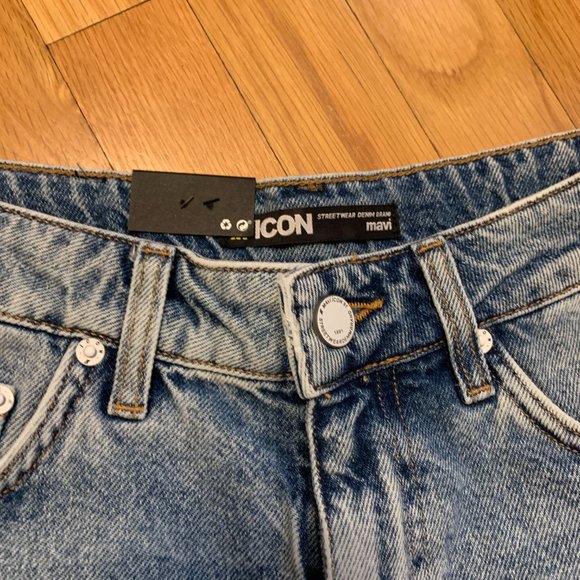 Mavi MILLIE High-Rise Relaxed Jeans Shorts NWT - Picture 5 of 9